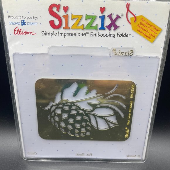 Sizzix Other Sizzix Simple Impressions Embossing Folder Brass